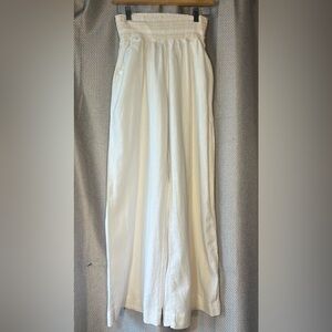 Beau/Dawson Cream Wide Leg Pants